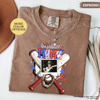 Comfort Colors® Baseball Mom With Photo Shirt, Custom Baseball Player Photo Shirt, Baseball Mom Gift, Baseball Lover Tee, Mothers Day Gift