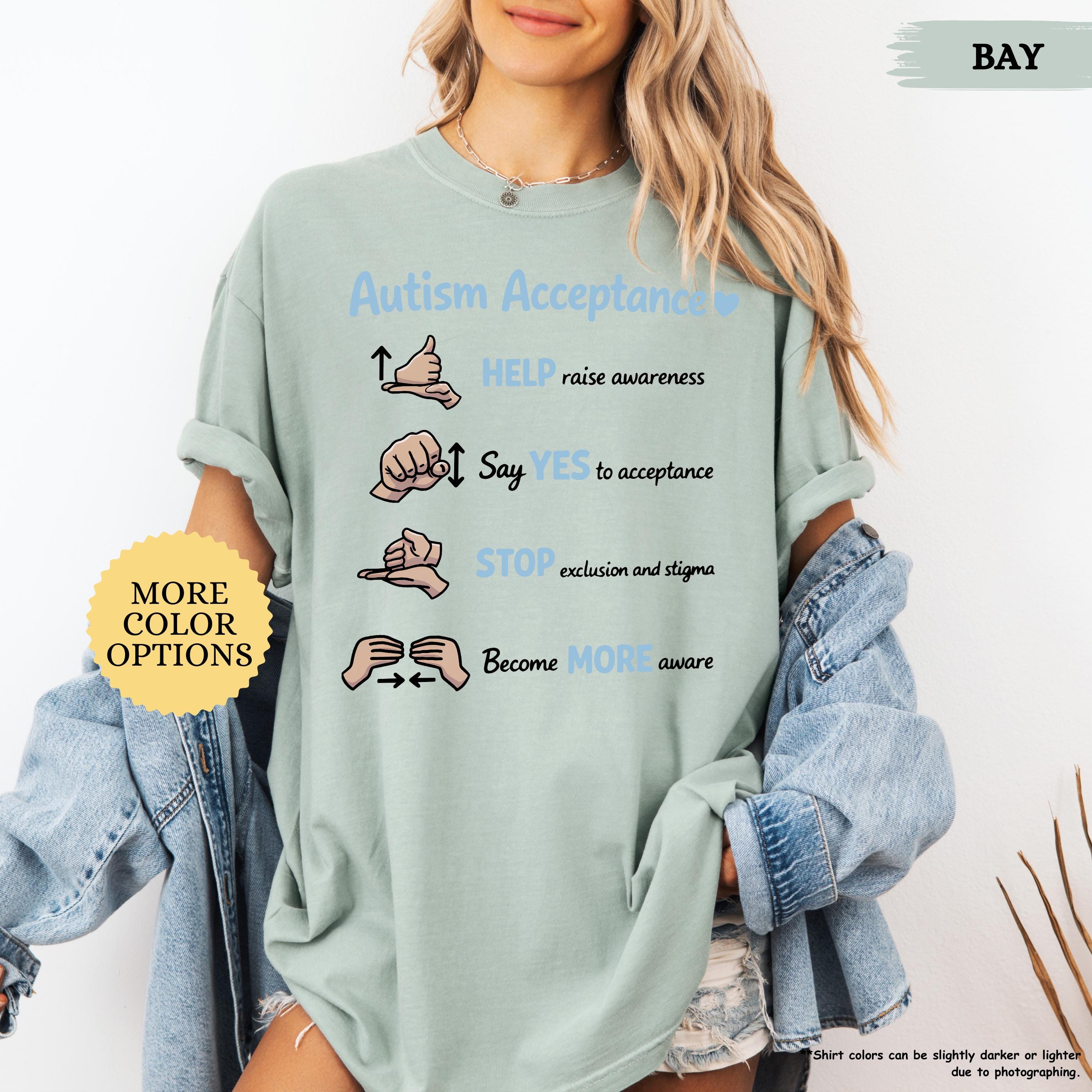 Comfort Colors® Autism Acceptance Shirt, Autism Awareness Shirt, Autism Teacher Shirt, Sped Teacher Tee, Neurodiversity Shirt, Kindness Tee