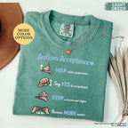 Comfort Colors® Autism Acceptance Shirt, Autism Awareness Shirt, Autism Teacher Shirt, Sped Teacher Tee, Neurodiversity Shirt, Kindness Tee