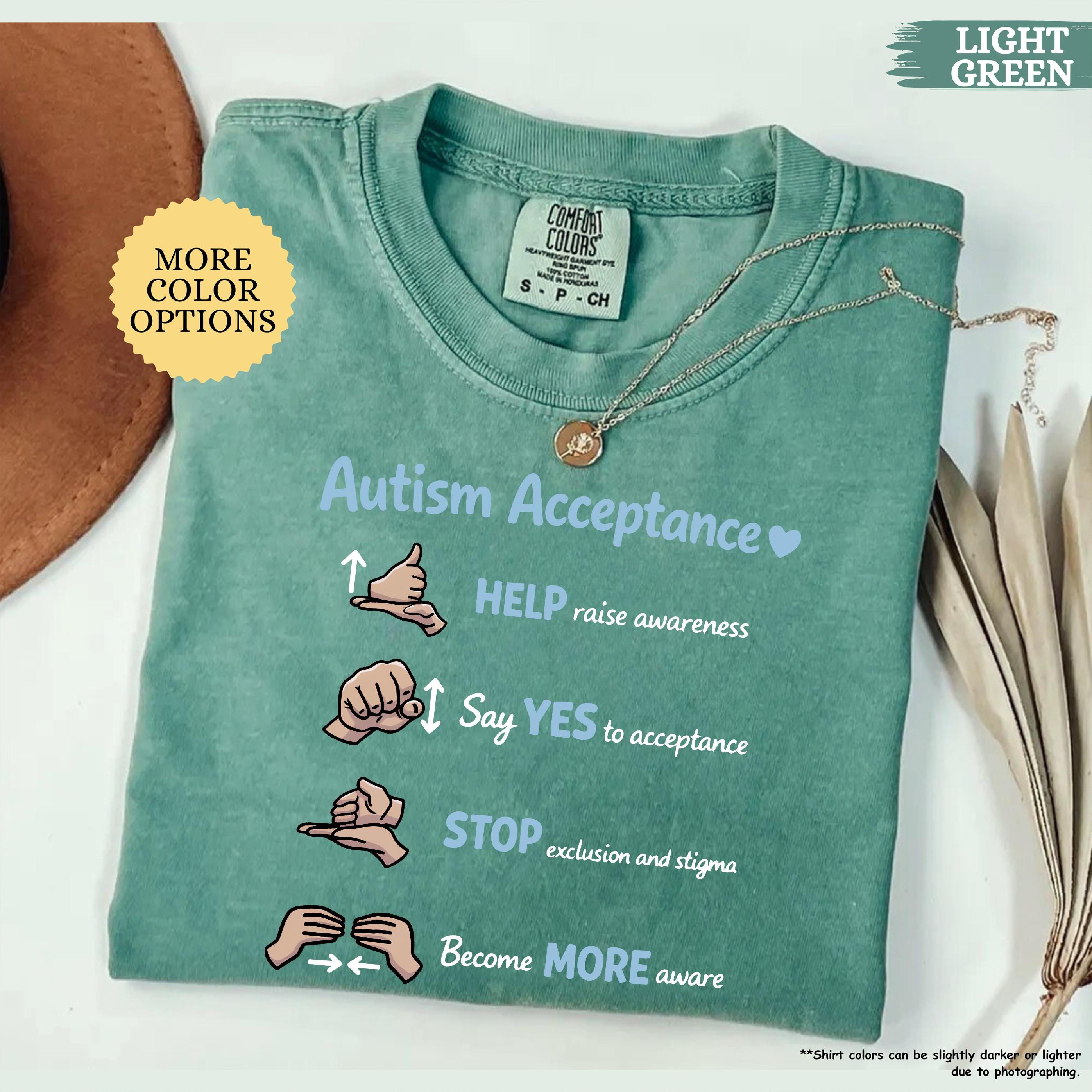 Comfort Colors® Autism Acceptance Shirt, Autism Awareness Shirt, Autism Teacher Shirt, Sped Teacher Tee, Neurodiversity Shirt, Kindness Tee