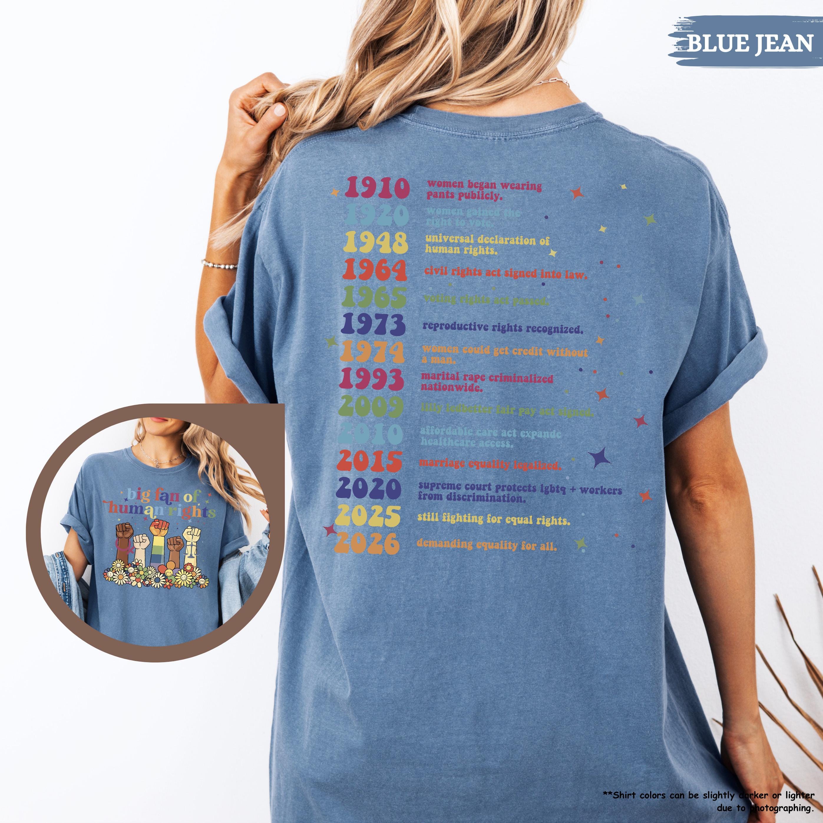 Comfort Colors® Big Fan Of Human Rights Shirt, Equality Shirt, LGBT Support Tee, BLM Shirt, Social Justice Gift, Protest Activist Shirt