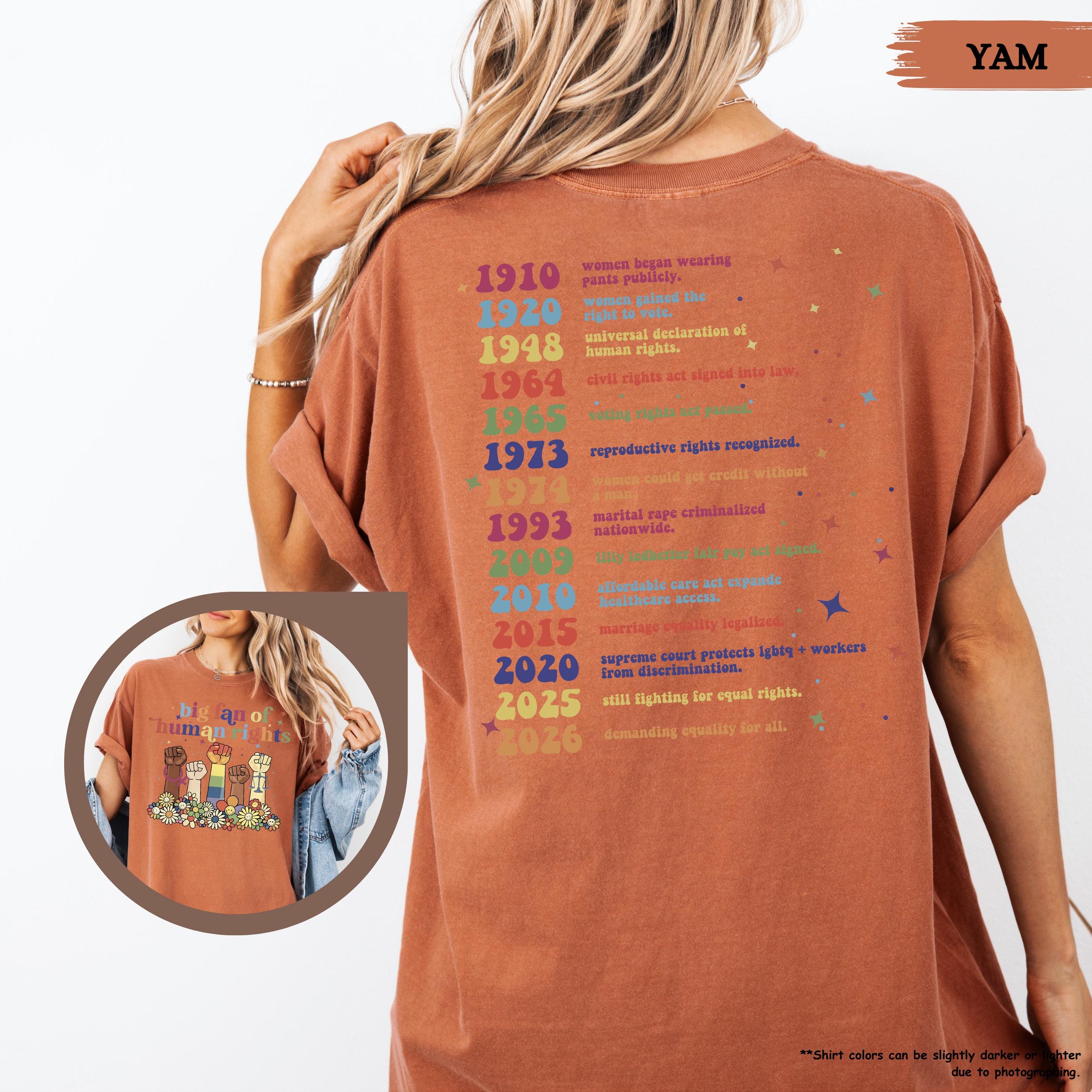 Comfort Colors® Big Fan Of Human Rights Shirt, Equality Shirt, LGBT Support Tee, BLM Shirt, Social Justice Gift, Protest Activist Shirt