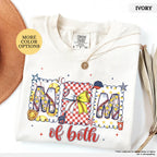 Comfort Colors® Baseball Softball Mom Shirt, Mom Of Both Shirt, Baseball Mom Shirt, Softball Mom Gifts, Sports Mom Shirt, Coquette Game Day