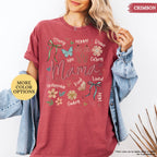 Comfort Colors® Boho Floral Mama Shirt, Coquette Mama Shirt, Flower Mom Shirt, Gift For Mom, Mothers Day Gift, New Mom Gift, Mom Tshirt
